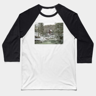 The Mill In Winter Baseball T-Shirt